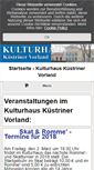Mobile Screenshot of kulturhaus-kuestriner-vorland.de